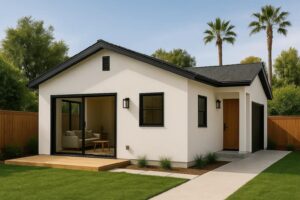 Garage conversion vs detached ADU in Los Angeles modern backyard home